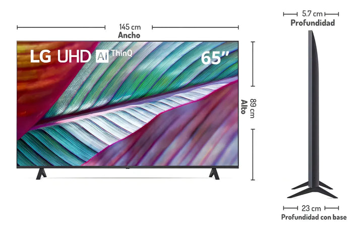 Televisor inteligente LG Led 65 65ur871c0sa Ai Thinq Led 4k 65