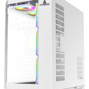Chasis Iceberg Crystal Edge Blanco X10 Ventiladores Argb