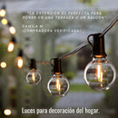 Guirnalda Extensión Luces Led Exterior 7,6m 25 Bombillos Amarillo