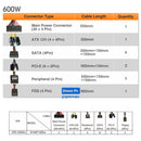 Fuente De Alimentación 600w 80 Plus Real Thermaltake 600 W Negro