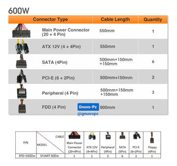 Fuente De Alimentación 600w 80 Plus Real Thermaltake 600 W Negro