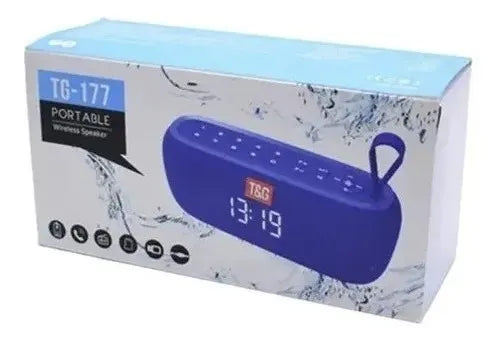 Parlante Reloj Radio Multifuncion Inalámbrico Portátil T&g Azul