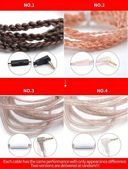 Auriculares in-ear inalámbricos KZ Auriculares con cable ZSN Pro with mic violeta