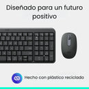 Combo Bluetooth Logitech Mk250, Teclado Y Mouse Compactos Mouse Negro Teclado Negro