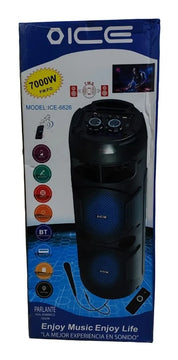 Parlante Bocina Cabina Torre Sonido Recargable Bluetooth Negro