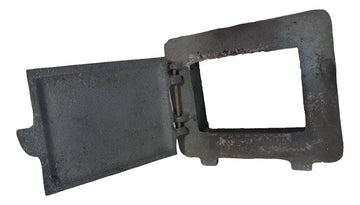 Puerta Para Estufa De Leña Pequeña 20cm X 17cm X 6cm Gris Oscuro