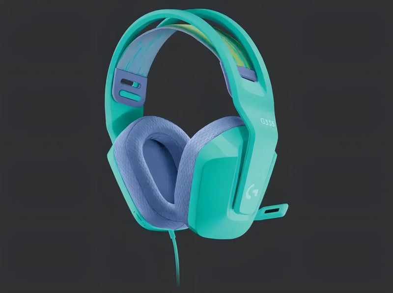 Fone de ouvido over-ear sem fio Logitech G G Series G335 981-001023 mint