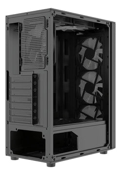 Chasis Gabinete Caja Gamer Iceberg Flow D Negro 4 Fan Argb