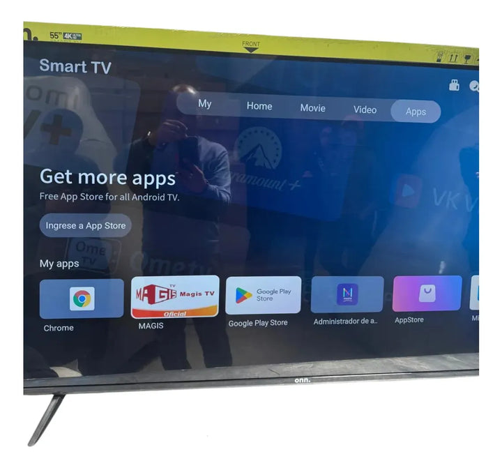 Televisor Led Onn. 55 Sin Bordes Smart Tv 4k Magis Tdt