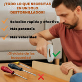 Destornillador Inalámbrico Eléctrico Recargable 47 Piezas - Gris