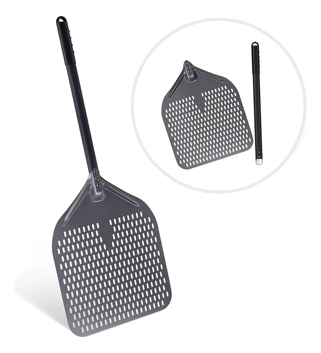 Pelador De Pizza Perforado Nutuni, 14 X 16, Ánodo Profesiona