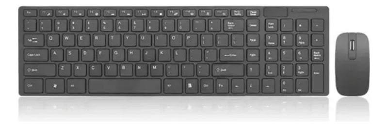 Combo Teclado Y Mouse Inalambrico K06 Teclado Negro