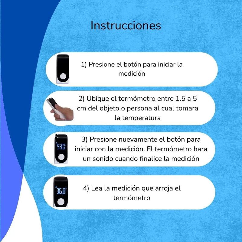 Termómetro Infrarrojo Digital Bebé Adulto Sin Contacto