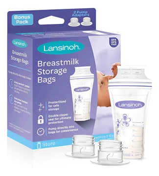 50 Bolsas Almacenadoras / Adaptador De Extractor - Lansinoh