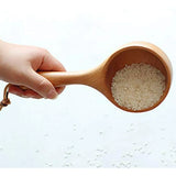 Cuchara De Madera Renococo, Cucharón De Sal De Baño Con Cord