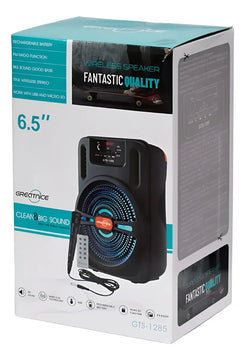 Parlante Cabina Musical Inalámbrico Micrófono Control Sonido