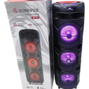 Parlante Torre De Sonido Sonivox Vs-ss305, 3 Bajos De 8 Pulg Negro
