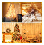 La luz LED Golden Fairy de 10 m con cable solar ahorra energía