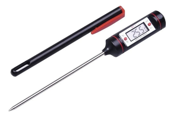 Termometro Digital De Cocina Punzon Sonda Temperatura Comida Negro