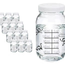 12 Frascos Envase Vidrio Medido Almacenar Leche Materna 8 Oz