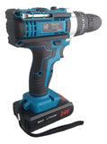 Taladro Percutor Inalambrico Trabajo Industrial 3/8 Color Azul Frecuencia 60 24
