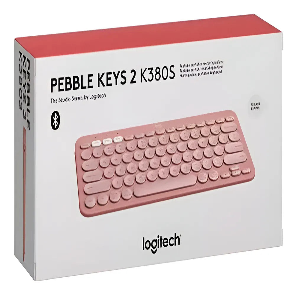 Teclado Y Mouse Logitech Pebble 2 K380s + M350s Rosado Mouse Rosa Teclado Rosa