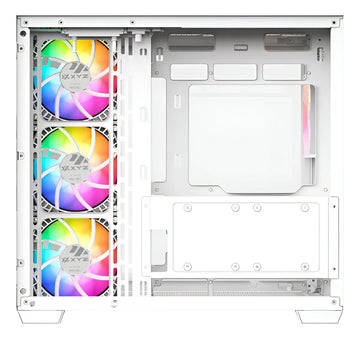 Chasis Gamer Xyz Qubex White | Argb | Atx | 4 Fans | Type C