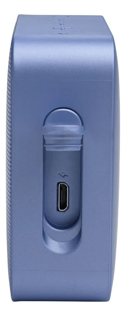Parlante JBL Go Essential portátil con bluetooth waterproof azul acero