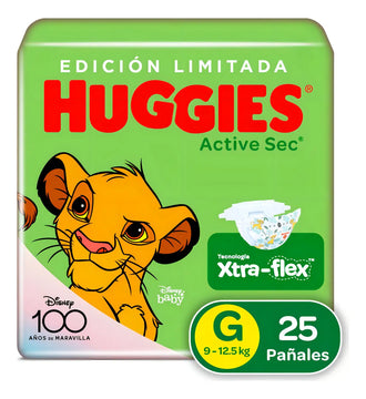 Pañales Huggies Activ Sec 3g 25 - Unidad Tamaño Grande (G)