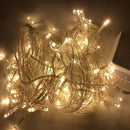 Luces Led Lineal 200 Calida 14m Instalacion Navidad Navideña
