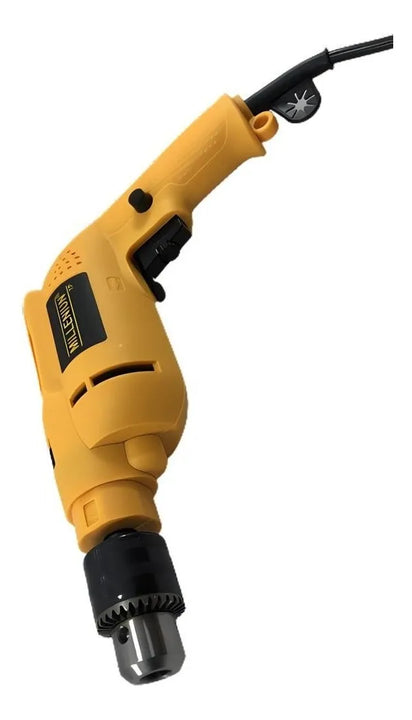 Combo Taladro Percutor 1/2 Y Pulidora De 4 1/2 Millenium Amarillo 60 Mhz