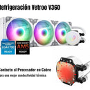 Enfriamiento Liquido Pc 360 Mm Argb Lga 1700 Am5 1200 Blanco