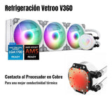 Enfriamiento Liquido Pc 360 Mm Argb Lga 1700 Am5 1200 Blanco