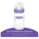 Set 3 Biberones Lansinoh Naturalwave 8 Onzas 3m Flujo Medio Violeta
