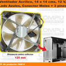 Zfan14 Ventilador 12v 14 Centimetros Molex 3 Pines Computoys