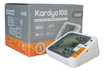 Tensiómetro Digital De Brazo Con Cargador + Termometro Gmd Blanco