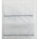 Sábana Ajustable Para Colchón Corral Color Blanco Diseño De La Tela Lisa