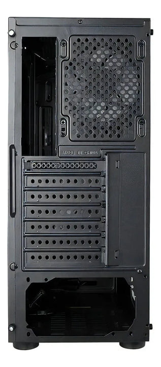 Caja Gabinete Iceberg Crystal G9 Atx X4 Ventiladores Rgb Negro