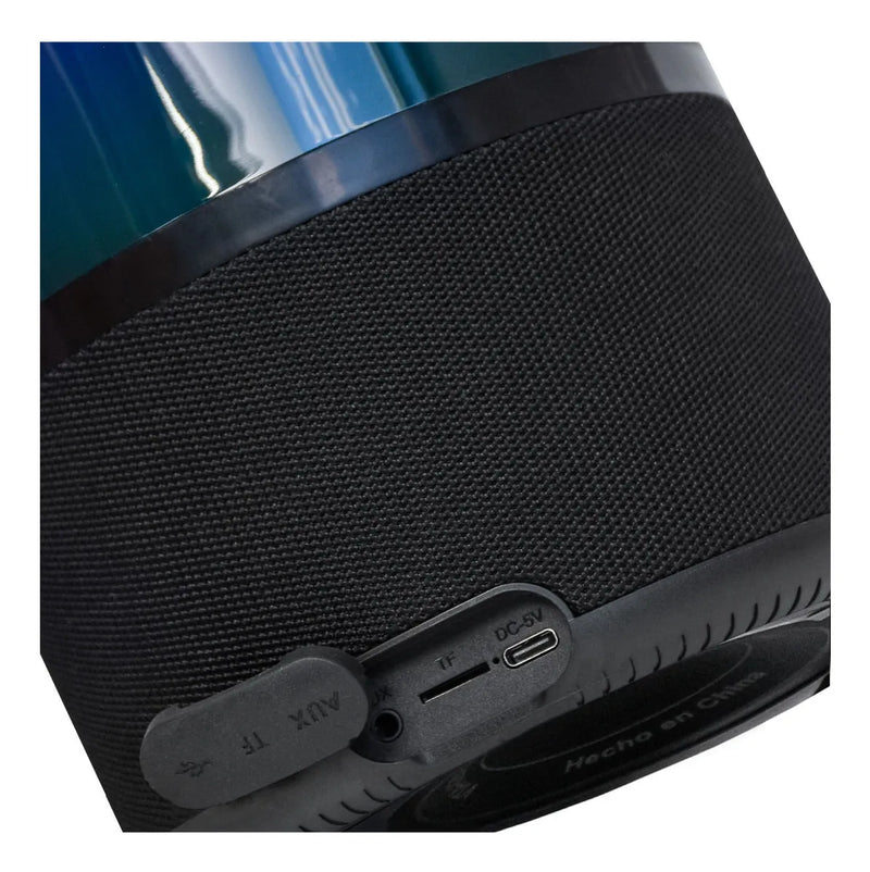 Parlante Recargable Lesk 80w Vta Con Audio 360°, Luces Led Y Color Negro