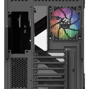 Gabinete Gamer Xyz Qubex Black 4 Fans Argb Usb C Negro