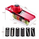 Cortador De Cocina Rallador De Verduras Mandolina 6 En 1