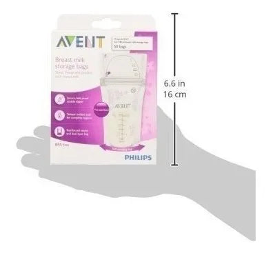 Avent Bolsas Almacenadoras Leche Materna 50und + Envio Ya!