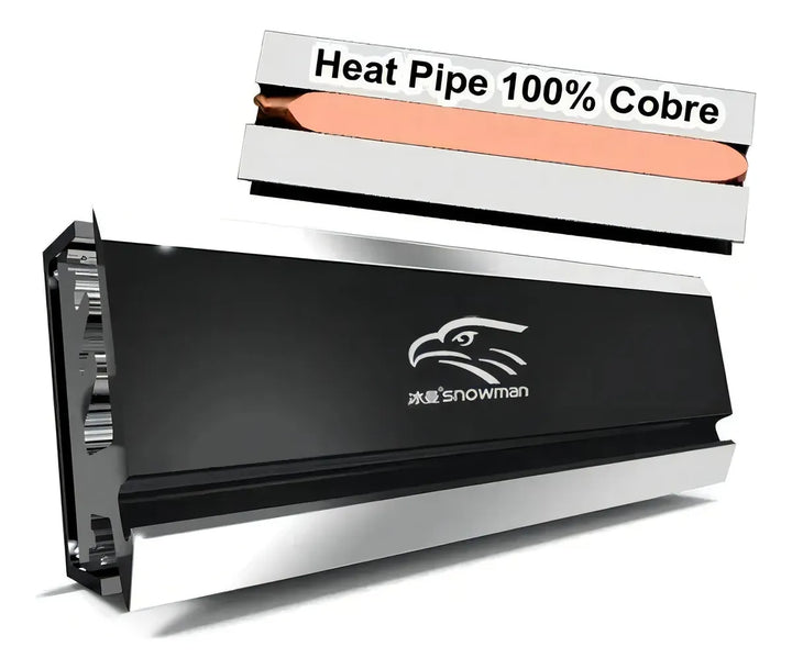 Coolerdisipador Para Ssd M.2 2280 Nvme Gamer Pc Almohadillas Negro