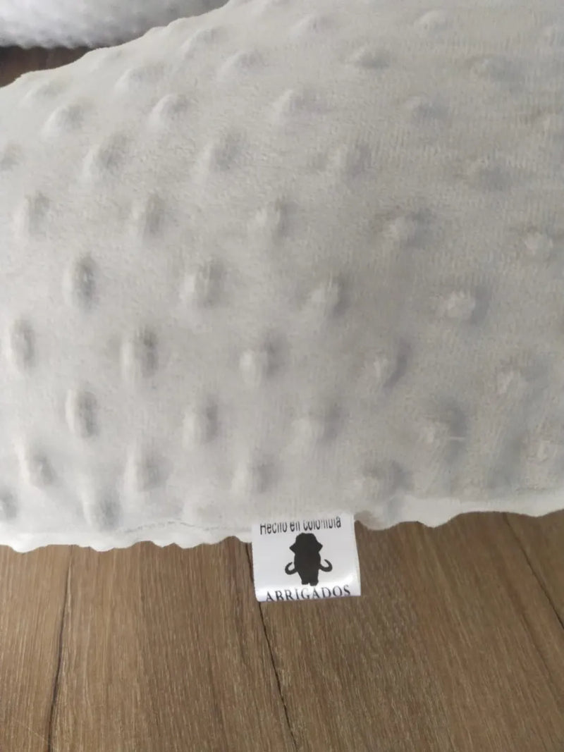 Cojin Almohada Embarazo Y Cuerpo Entero Tela Burbuja Gris Abrigados U