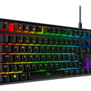 Teclado HyperX Alloy QWERTY Red- Linear inglés US color negro con luz RGB