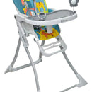 Silla Comedor Bebé Portátil 2 En 1 Con Juguetes Color Azul Acero Selva