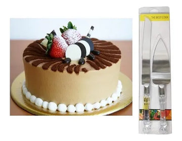 Cuchillo Pala Ponque Repostería Tortas Panadería 33cm,b-pa Plata