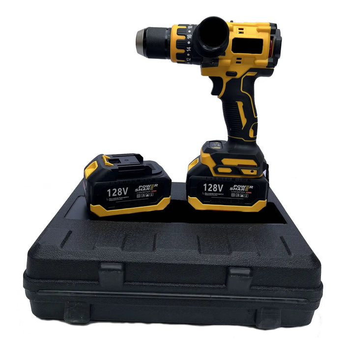 Taladro Inalámbrico Motor Brusslesh 80n.m 2b 500w Amarillo 60hz