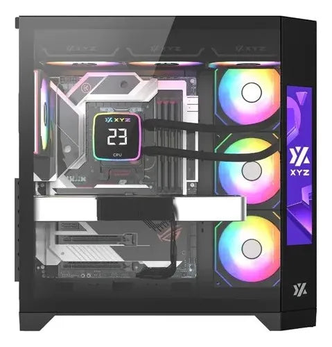 Gabnete Xyz Neutron Black 4fans A-rgb 120mm Controlador Dual Blanco