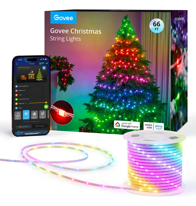 Luces Navideñas Govee Smart Rgbic De 20 M Con Más De 99 Modo